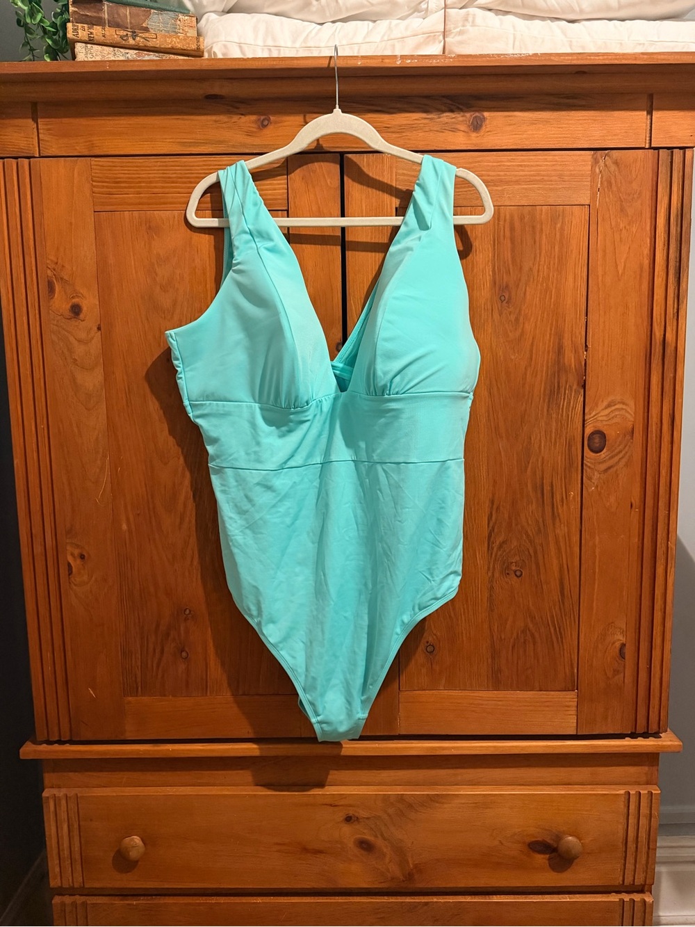 Cacique Turquoise One-Piece Swimsuit